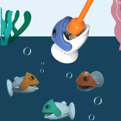 Imagem do Brinquedos de pesca magnéticos simples para crianças, jogo de dinossauro, bebê Montessori, rotação, presente educacional, crianças, brincar