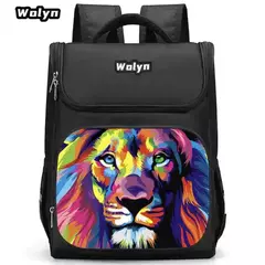 Mochila escolar com estampa de leão de desenho animado para primário de 1 a 4 anos, mochilas escolares grandes de anime para meninos e meninas, mochila infantil durável - comprar online
