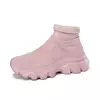 Sapatos de corrida ultraleves para homens e mulheres, tênis de meia respirável, tênis esporte top alto, sapatos de plataforma, moda, tamanho 45