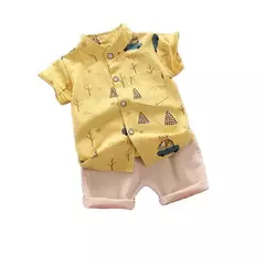 Moda Baby Boy's Suit Verão Casual Roupas Set Top Shorts 2PCS Baby Clothing Set Para Meninos Ternos Infantis Roupas para crianças - comprar online