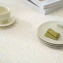 Pequena Margarida Padrão Toalha De Mesa De Mesa, Bordado, Festa De Casa, Retangular, Fluindo Design Floral, Mesa De Jantar Pano, Simples na internet