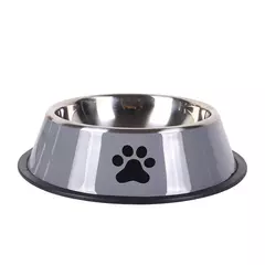 1pc de aço inoxidável tigela para animais de estimação tigela de comida para cães multi-especificação anti-queda tigela de comida tigela de alimentação para animais de estimação suprimentos - comprar online
