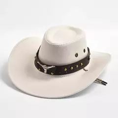 Camurça artificial Cowboy Chapéus, Jazz Hat, Vintage, Big-Edge, Cavalheiro Vaqueira, Feriados Festa Cosplay - Wolf Magazine