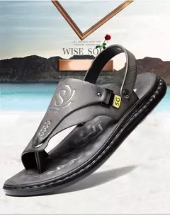 Sandálias dos homens Atacado de Verão de sola Macia Anti derrapante Sapatos de Praia dos homens Grande Nova flip-flops Casual Outwear Sandálias - comprar online