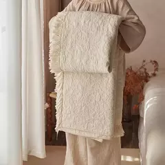 Colcha acolchoada de algodão puro lavado Cobertor de colcha de verão Cobertor de colchão, lençol com fronha, cobertor de colchão - loja online