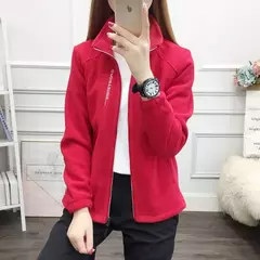 Casacos de lã tamanho grande para mulheres, cardigã quente, roupas esportivas casuais ao ar livre, caminhadas, jogging, ioga, jaquetas femininas, inverno, primavera - loja online