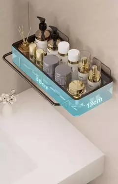 Wall Mounted 2-Tier prateleira flutuante para banheiro, sem broca, Shampoo Holder, prateleiras para cozinha, Hardwares Organizer - Wolf Magazine