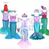 Sereia vestido de festa de aniversário verão menina sereia traje carnaval anime cosplay outfits 2-10 anos crianças fantasia disfarce vestido de baile
