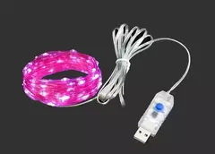 Led silver Wire Fairy Lights USB Powered LED String Lights Garland à prova d'água ao ar livre para Natal Party Wedding DIY Decoração - Wolf Magazine