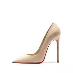 2022 outono nova mulher sapatos de salto alto sexy apontou camurça vermelho brilhante fundo bombas moda temperamento rasa sapatos de casamento na internet