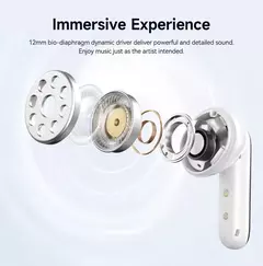 Imagem do Qcy melobuds n50 anc bluetooth 5.4 fones de ouvido sem fio cancelamento de ruído ativo 6 microfones chamada clara fones conexão multiponto