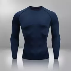 Conjunto de Roupa Interior de Compressão Térmica Masculina, Roupa de Treino Apertada, Treino, Corrida, Fitness, Desporto, Ginásio, Roupa Desportiva - loja online