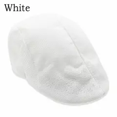 Boné de boinas de linho estilo britânico masculino, boné Gatsby Cabbie, moda clássica, vintage, verão, novo, outono, 2022 - comprar online