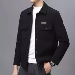 Casaco de veludo masculino único-breasted duplo bolso lapela multi-cores senhores casual juventude moda luxo workwear casaco na internet