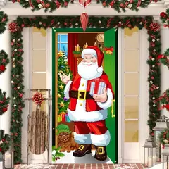 Imagem do Decoração do fundo do Natal, pano de suspensão, tampa da porta, tapeçaria, partido, ano novo