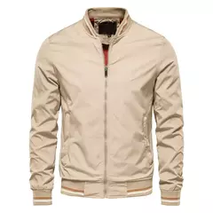 Jaqueta de beisebol casual masculina, jaqueta monocromática, roupa da moda, nova, outono - Wolf Magazine