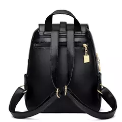 Mochilas de couro luxuosas para meninas, mochila casual, mochila vintage preta, mochilas escolares para mulheres, mochila, sac a dos - comprar online