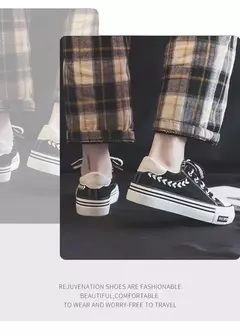 Chunky Platform Canvas Shoes para mulheres, treinadores ao ar livre, tênis casuais para meninas, aumento de altura, treinamento - Wolf Magazine