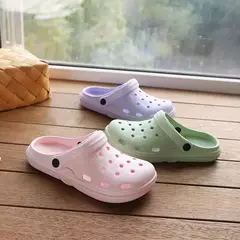 Sapatos de jardim macios para mulheres, sandálias impermeáveis, tamancos de enfermagem interiores, slides interiores ao ar livre, moda, verão - loja online