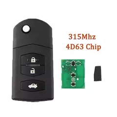 Chave remota do carro com chip 315/433mhz 4d63 para mazda 2 3 5 6 8 mx5 cx5 cx7 rx8 cx9 m2 m3 m5 m8 demio axela premacy atenza kpu41788 - comprar online