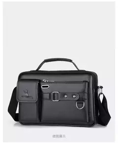 Bolsa de ombro de grande capacidade bolsa de mensageiro masculina de couro business commuter bolsa impermeável resistente ao desgaste pode ser armazenada - Wolf Magazine