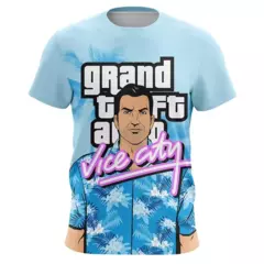Camisetas de manga curta superdimensionadas para homens e mulheres, Game GTA Tops, T-shirt impresso 3D, Grand Theft Auto Vice City, roupas infantis, moda - comprar online