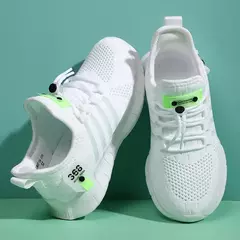 Moda calçados esportivos para crianças, tênis de malha respirável para meninos e meninas, sapatos leves ao ar livre na internet