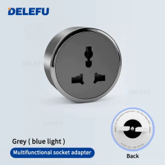 DELEFU Pista Tomada Universal Brasil Itália Chile USB-AC Adaptador Romovível Parede de Cozinha Tomada Elétrica Branco Preto Cinza - Wolf Magazine