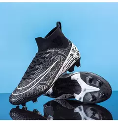 Botas longas de futebol para homens, grama infantil, TF, FG Training Soccer Shoes, tênis esportivos profissionais, tênis de futebol ao ar livre