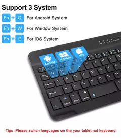 Mini Teclado Bluetooth Sem Fio e Mouse para Samsung, Xiaomi, Android, Portátil, iPad, Telefone, Tablet - Wolf Magazine