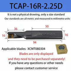 DMIX série TCAP/SF para inserção de broca XCMT/QCMT perfuração torneamento chato e outras brocas multifuncionais integradas multiuso