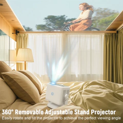 Projetor de certificação Velec Netflix Android 13 4K nativo 1080P 650ANSI com foco automático Wifi6 BT5.2 360 ° Projetor doméstico para exterior - loja online