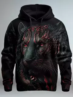 Imagem do Capuz de manga comprida masculino, moletom com capuz, impressão 3D, bolso frontal, streetwear, moda primavera, novo