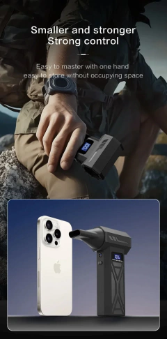 Ventilador de ar poderoso 130000rpm turbo jet ventilador aspirador de pó sem escova para pc/teclado/casa/limpeza do carro ventilador espanador de ar - loja online