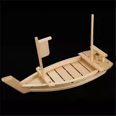Bandeja De Servindo De Bambu De Barco De Sushi, Placa De Madeira, Travessa Para Restaurante, Decorações De Mesa De Dinning De Casa, Acessórios De Sushi
