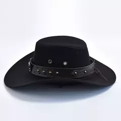 Camurça artificial Cowboy Chapéus, Jazz Hat, Vintage, Big-Edge, Cavalheiro Vaqueira, Feriados Festa Cosplay - loja online