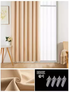 Imagem do YanYangTian-Cortina Blackout para Decoração de Casa, Janela, Simples, Sólido, Mais grosso, Escuro, Sala de estar, Quarto