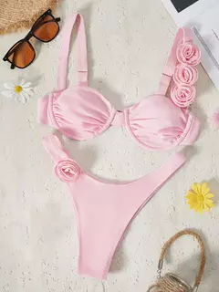 Maiô feminino em X, conjunto de biquíni branco, moda praia estilo coreano, maiô vermelho, moda praia, conjunto de 2 peças, 2024 - loja online