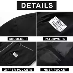 Casaco bombardeiro masculino com zíper, casaco plus size, 7XL 8XL e 9XL, casaco para outono e inverno na internet
