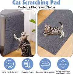 Auto-adesivo tapete gatos placa de risco parede anti gato risco sofá diy gatos placa de risco sofá proteção patas afiar aparável - loja online
