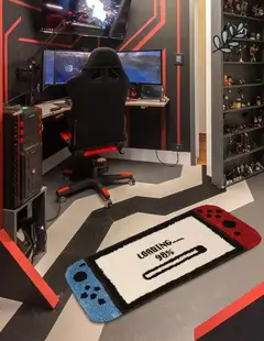 Criativo reunindo Switch Game Carpet, Tapete antiderrapante para o jogador do jogo do banheiro, Tapete adornado, Decoração da casa