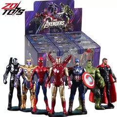 ZD Original Vingadores Homem de Ferro Homem Aranha VERDE GOBLIN VENOM 2099 Thor Capitão América Thanos Hulk Máquina de Guerra Figuras de Ação Brinquedo