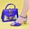 Conjunto italiano de sapatos e sacos para mulheres, sapatos luxuosos, saltos altos para senhoras, designers nigerianas, bombas de festa, sexy, 2022