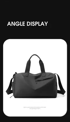 Grande Capacidade Oxford Sacos de Viagem com Zíper, Tecido Espessado, Impermeável, Sólido, Fitness, Bagagem, Esportes na internet