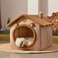 Casa dobrável para animais de estimação, removível, lavável, para gatos, filhote de cachorro, sofá, cama para animais de estimação, para cães extra pequenos e gatos pequenos e médios - loja online