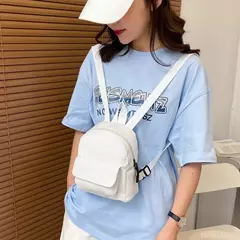 Mochila leve de veludo, mochilas pequenas, mochila de viagem, mochila escolar, campus, júnior, cor sólida, mini, bolsos múltiplos - loja online