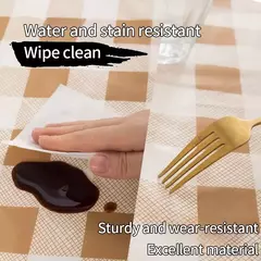 Impermeável Xadrez Toalha De Mesa, Anti-Slip Cobertura De Mesa, Decoração De Mesa, Festa De Casamento, Decoração De Natal, Acessórios na internet
