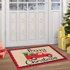 Tapete ao ar livre da porta do Natal, tapete de Papai Noel, casar decorações do Natal para a casa, ornamento do Xmas, presentes do ano novo, 2025, 2025 na internet