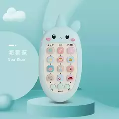 Telefone bilíngue mordedor brinquedos para bebê, música, brinquedo de voz, educação precoce, máquina de aprendizagem, eletrônica, presente infantil na internet