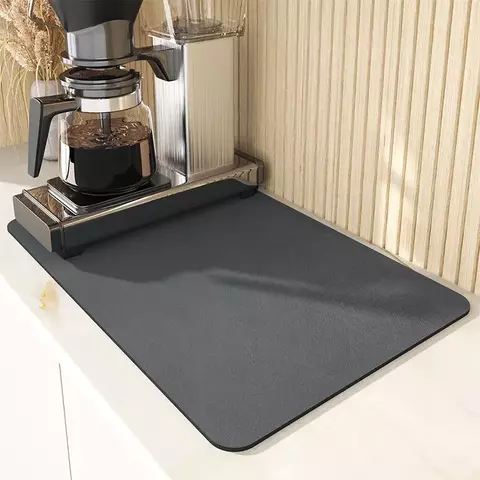 Esteira de secagem antiderrapante para cozinha, Super Absorvente, Esteira de secagem grande para café, Secagem rápida, Almofada de drenagem do banheiro
